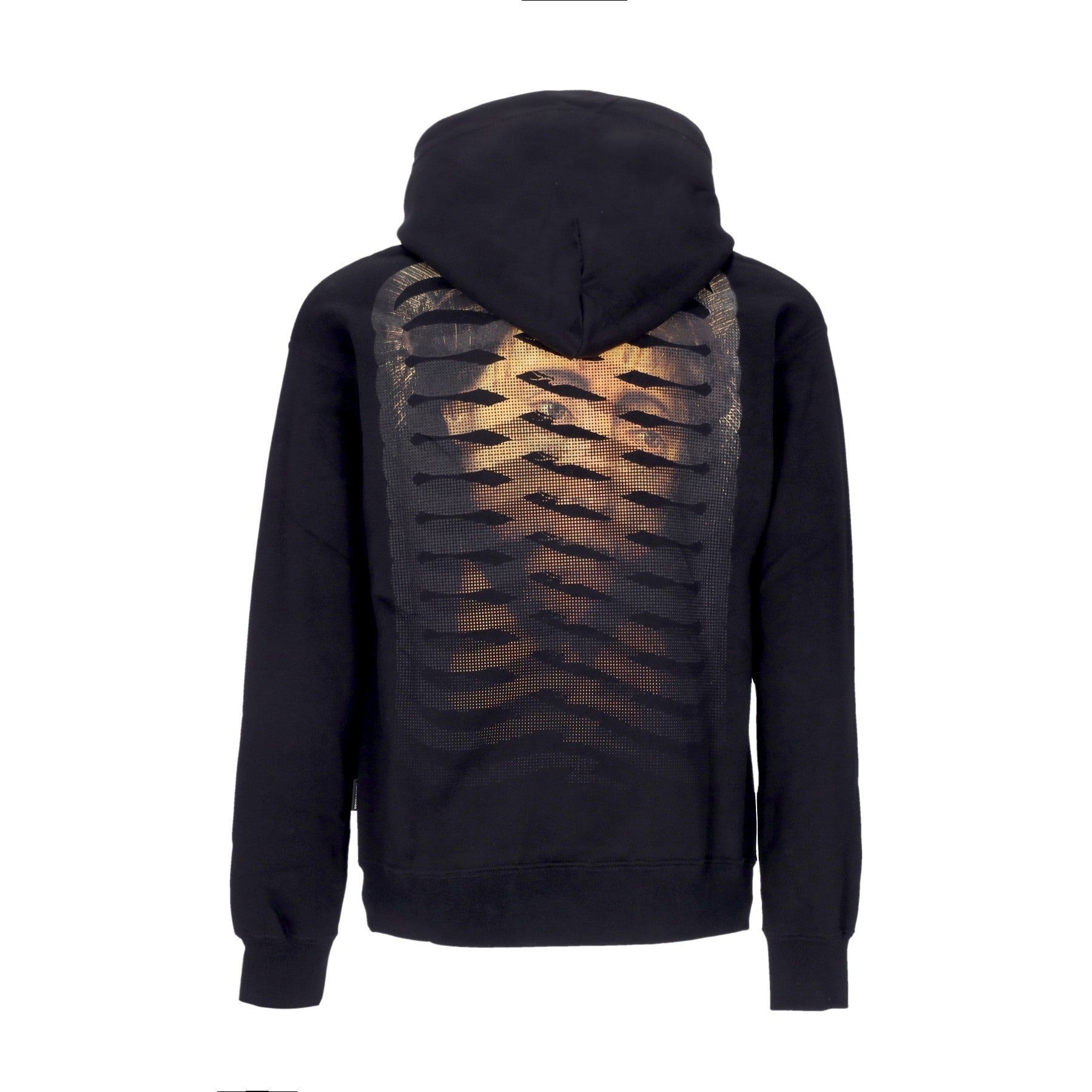 Propaganda, Felpa Cappuccio Uomo Ribs God Hoodie, Black
