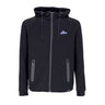 Atipici, Felpa Leggera Cappuccio Zip Uomo Black Label Future Hoodie, Black