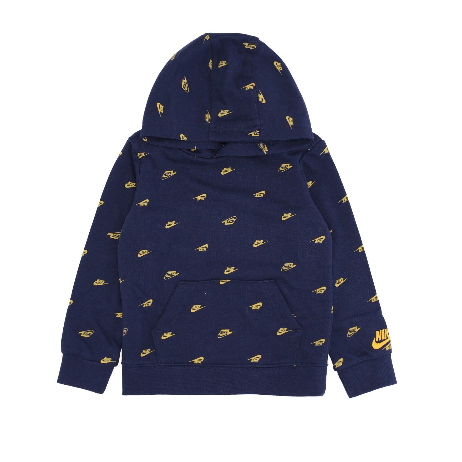 Nike, Felpa Leggera Cappuccio Bambino Club Gfx Po Hoodie, Midnight Navy