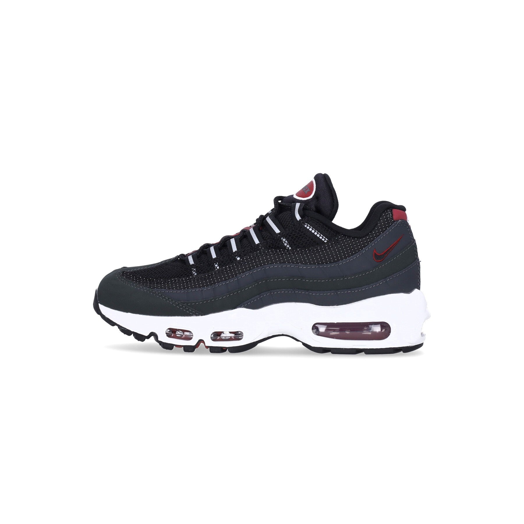 Nike, Scarpa Bassa Uomo Air Max 95 Essential, Anthracite/black/team Red/summit White