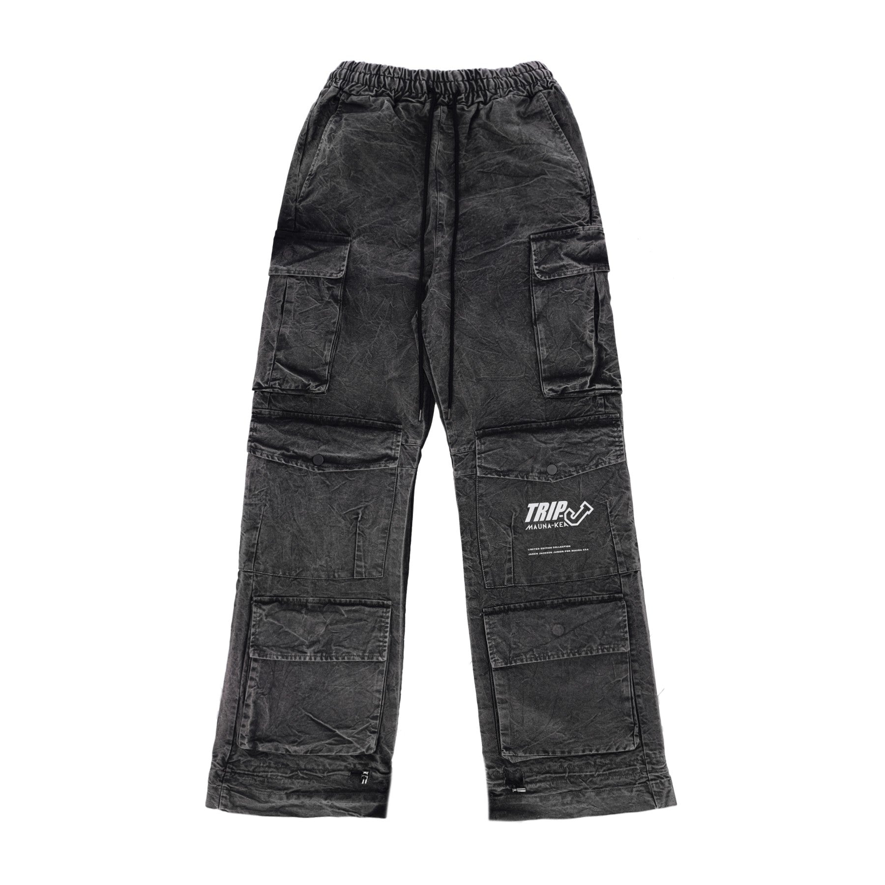 Mauna-kea, Pantalone Lungo Uomo Over Cargo Pants X Triple J, Black Heather