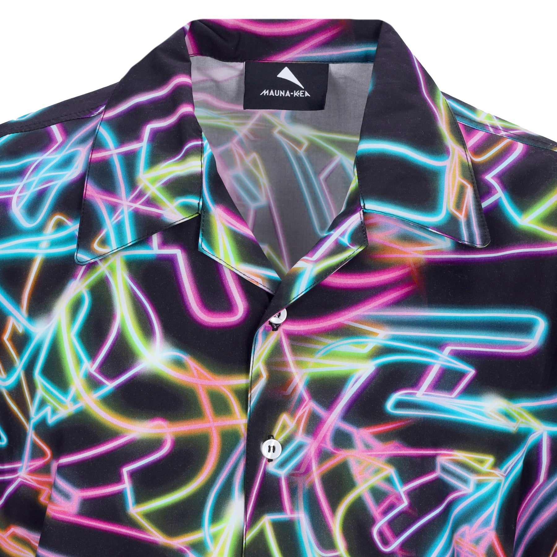 Mauna-kea, Camicia Manica Corta Uomo Neon Bowling Shirt X Triple J, 