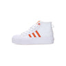 Adidas, Scarpa Alta Donna Nizza Platform Mid, Cloud White/semi Impact Orange/bliss Orange