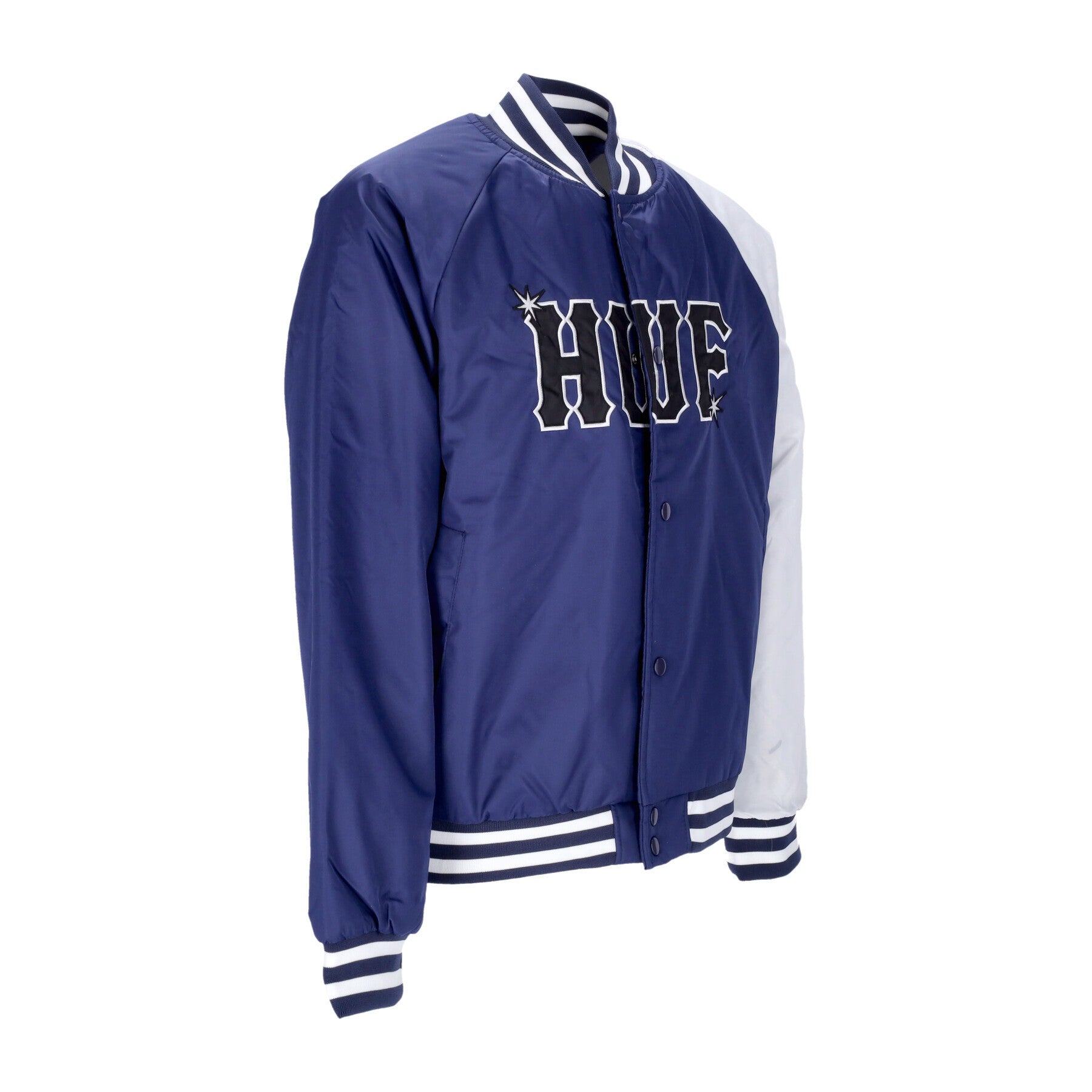 Huf, Giubbotto Bomber Uomo Satin Baseball Jacket, 