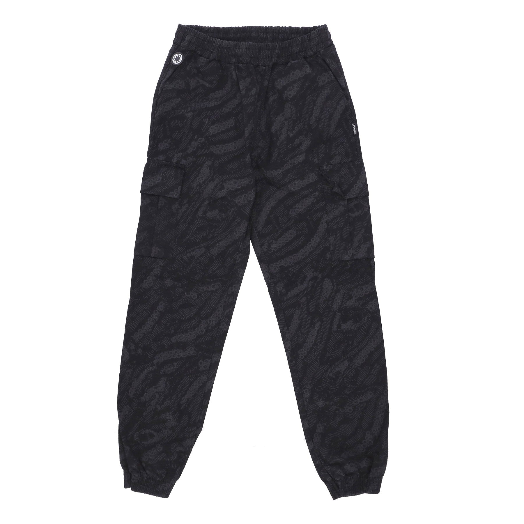 Octopus, Pantalone Lungo Uomo Deco Cargo Jogger, Black