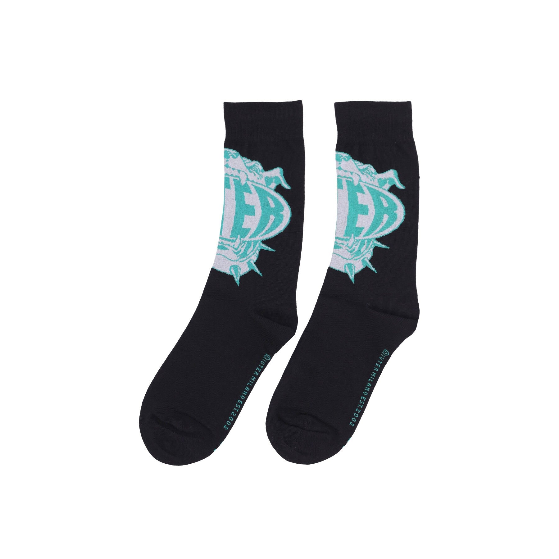 Iuter, Calza Media Uomo Hungry Socks, Black
