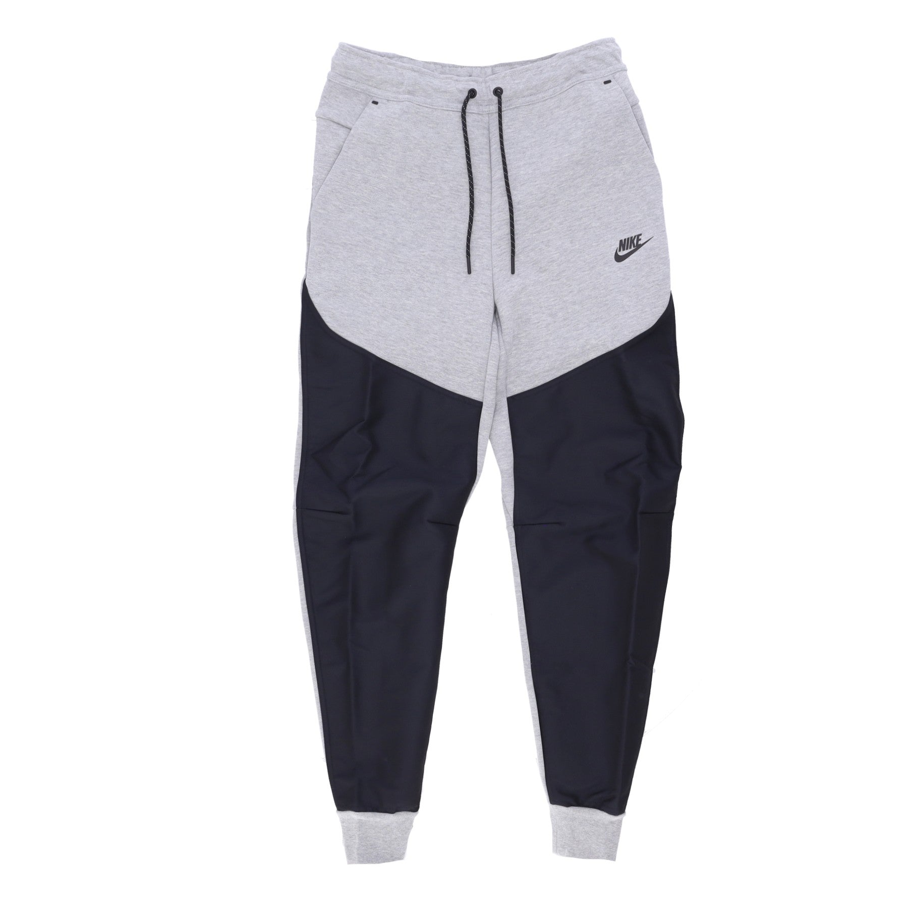 Nike, Pantalone Tuta Leggero Uomo Tech Fleece Overlay Jogger, Dk Grey Heather/black/black