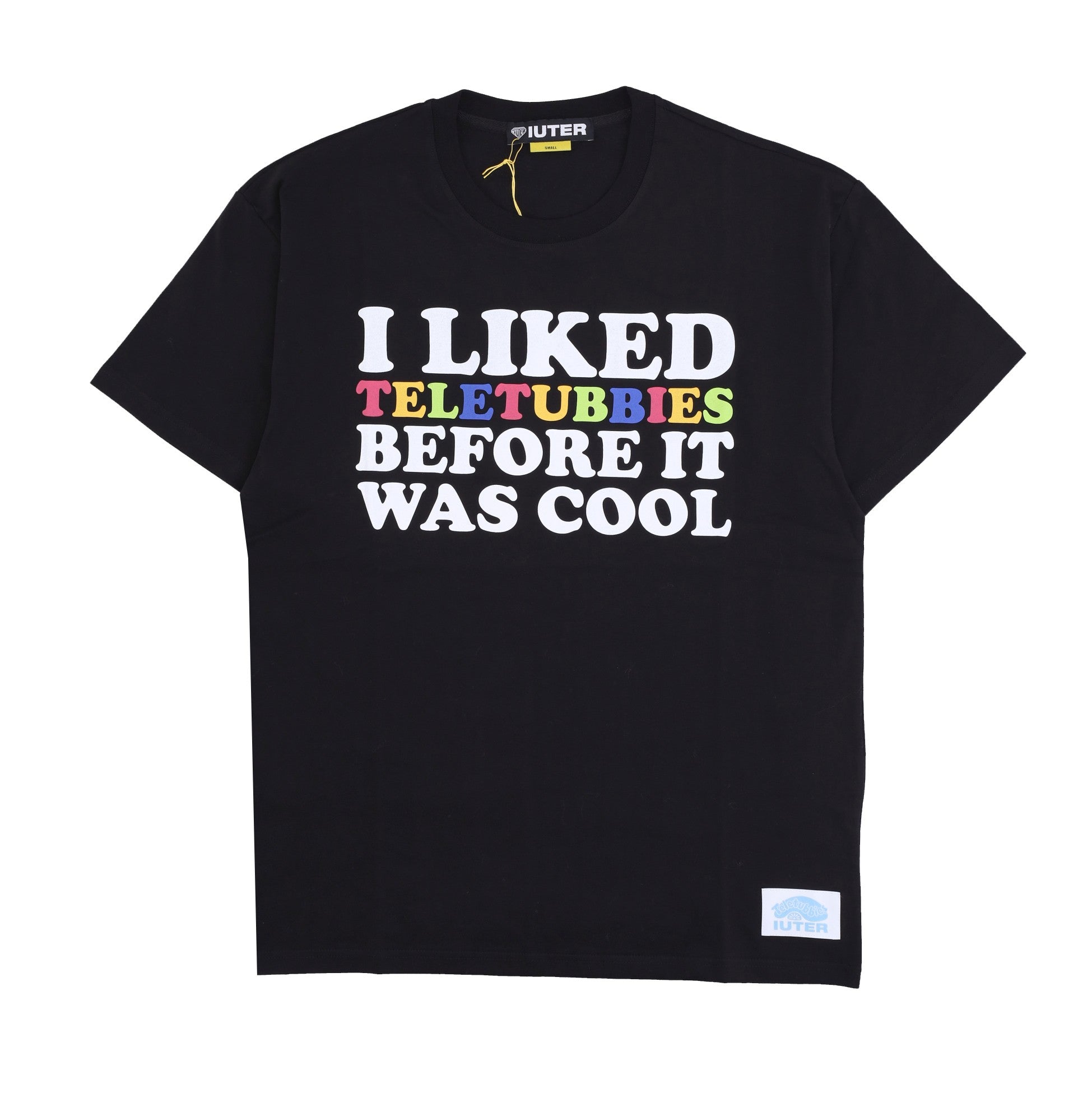 Iuter, Maglietta Uomo Now Cool Tee X Teletubbies, Black