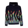 Octopus, Felpa Cappuccio Uomo Sound Wave Hoodie, Black