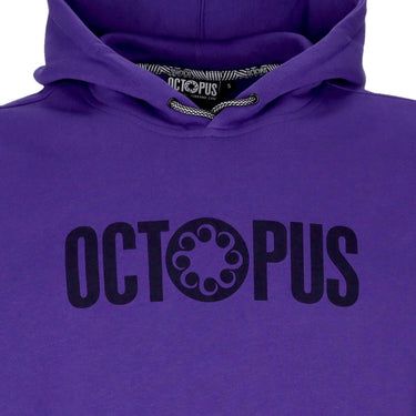 Octopus, Felpa Cappuccio Uomo Outline Logo Hoodie, 