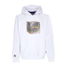 Octopus, Felpa Cappuccio Uomo Blaster Hoodie, White
