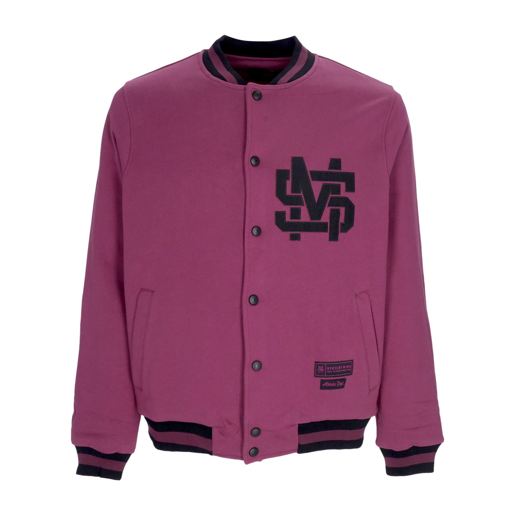5tate Of Mind, Felpa College Uomo Monogram Varsity, Purple