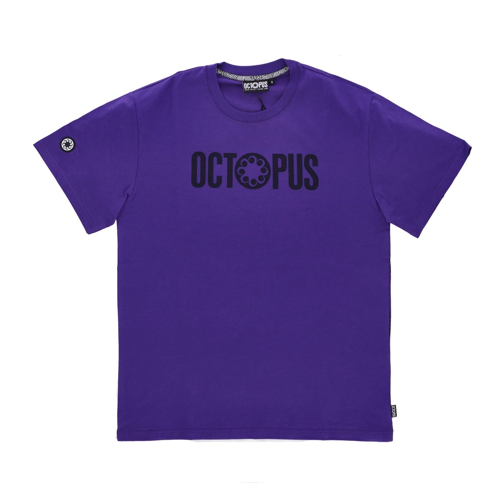 Octopus, Maglietta Uomo Outline Logo Tee, Purple