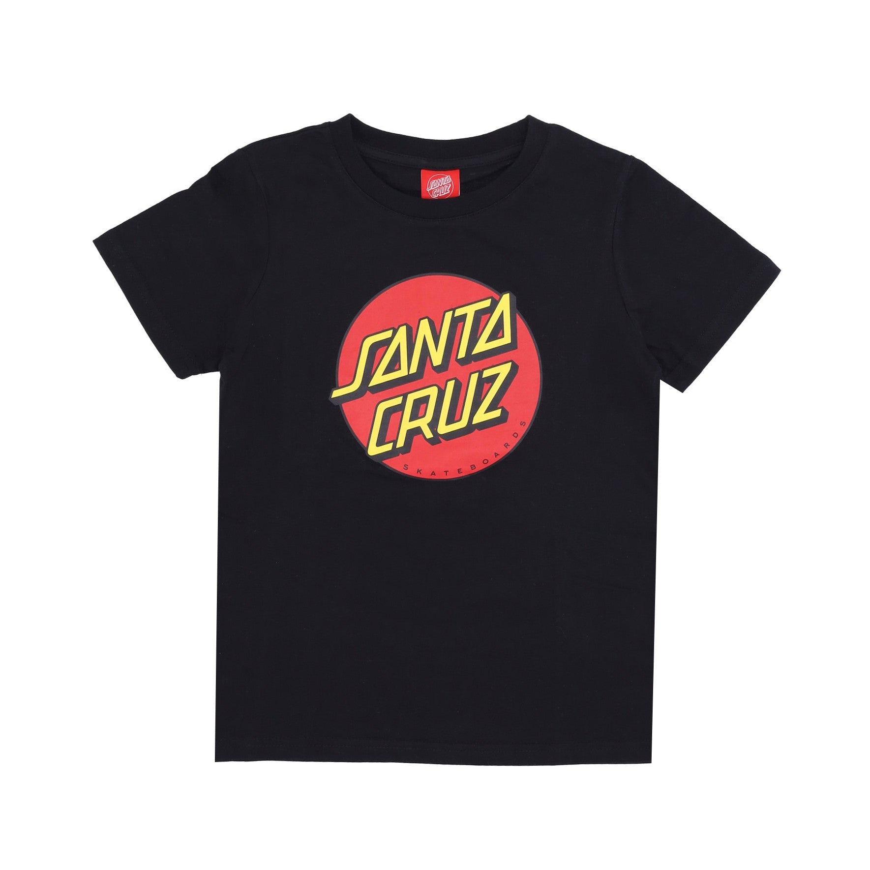Santa Cruz, Maglietta Ragazzo Classic Dot Tee, Black