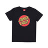 Santa Cruz, Maglietta Ragazzo Classic Dot Tee, Black