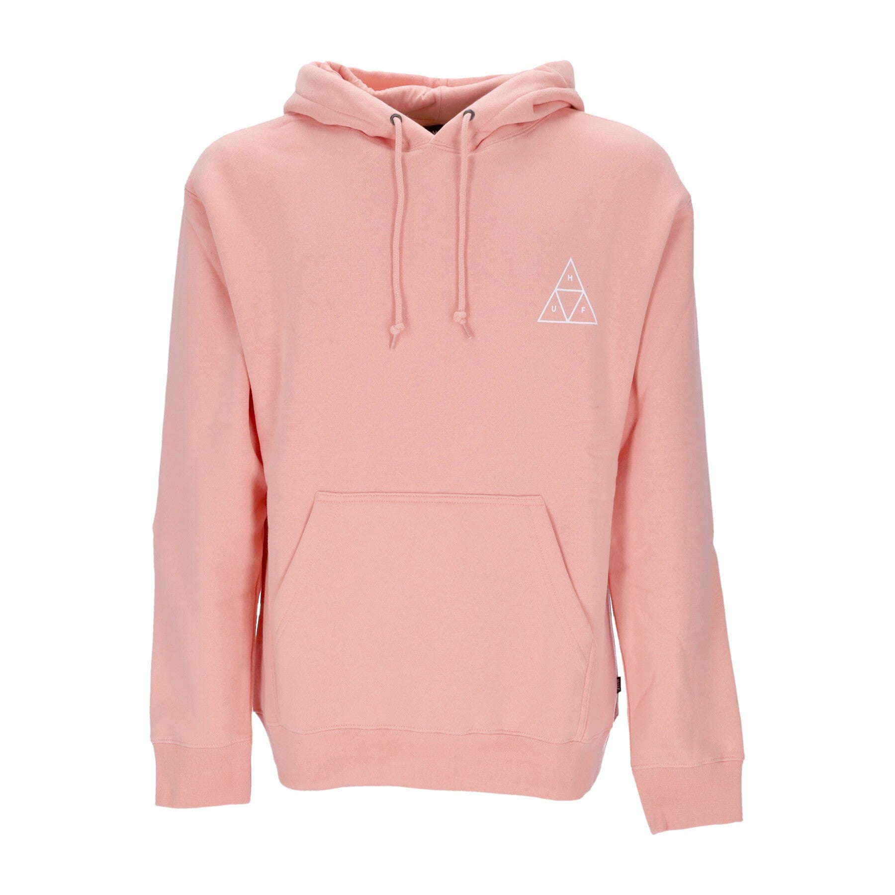 Huf, Felpa Cappuccio Uomo Essentials Tt P/o Hoodie, Coral Pink