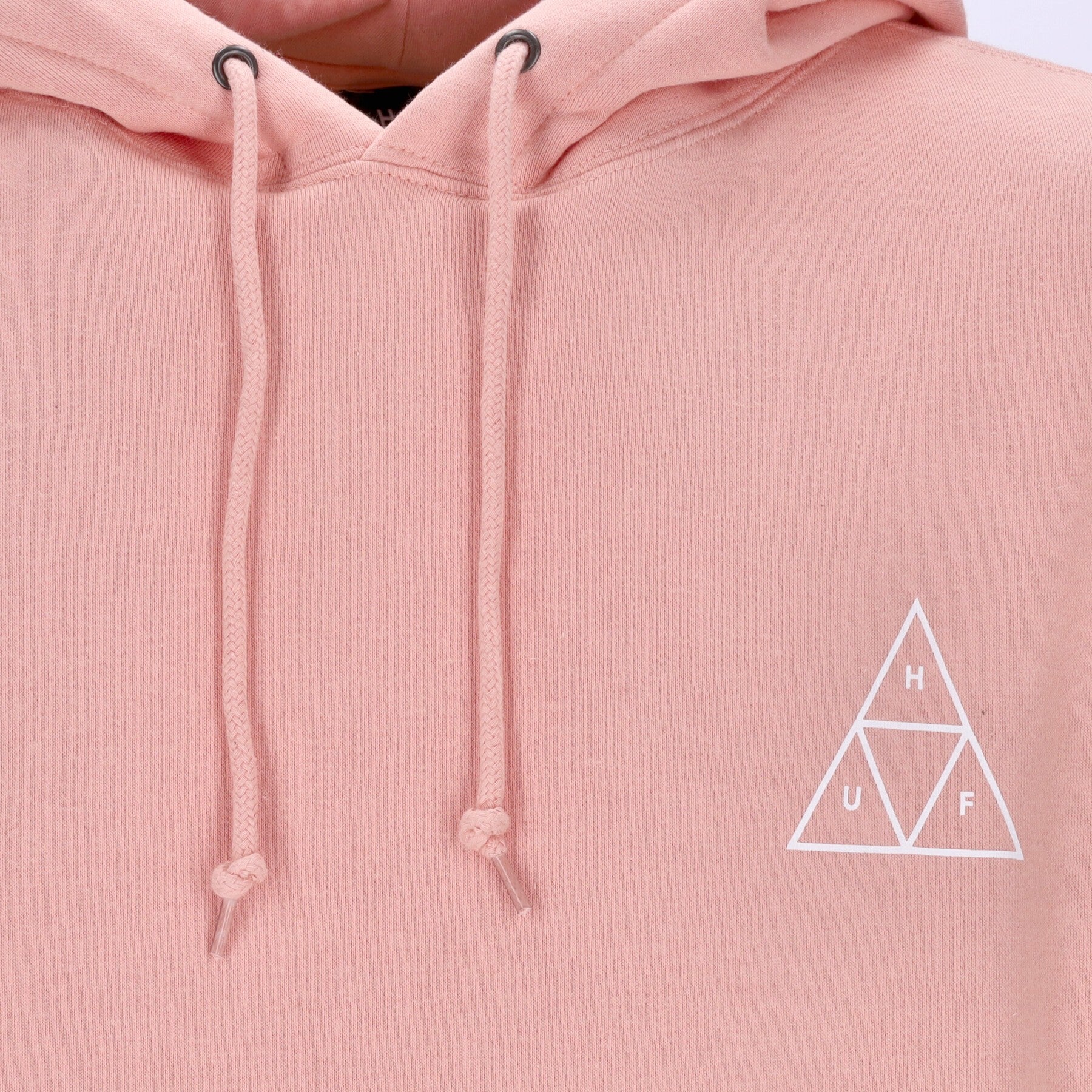 Huf, Felpa Cappuccio Uomo Essentials Tt P/o Hoodie, Coral Pink