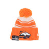 New Era, Cappello Pom Pom Uomo Nfl Sideline Sport Knit Denbro, Chrome White/original Team Colors