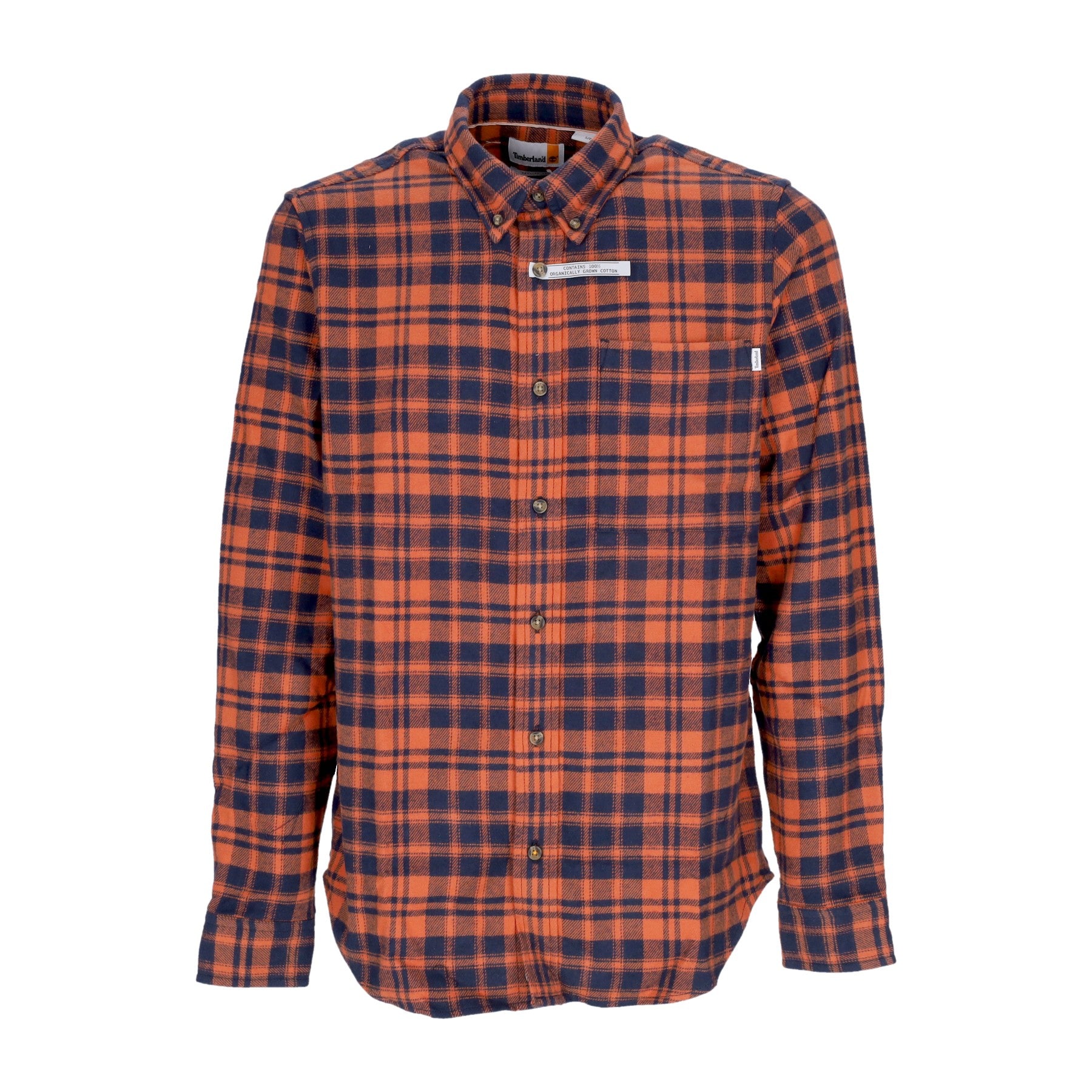 Timberland, Camicia Manica Lunga Uomo Heavy Flannel L/s Check Shirt, Rust