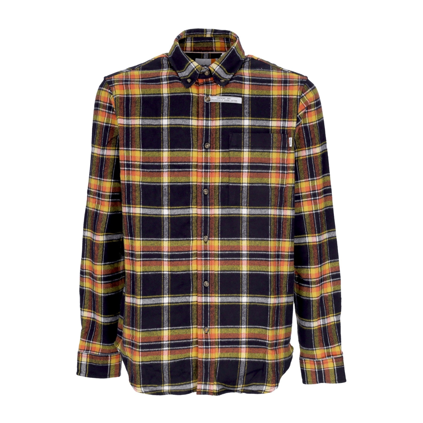 Timberland, Camicia Manica Lunga Uomo Flannel Plaid Shirt, Black