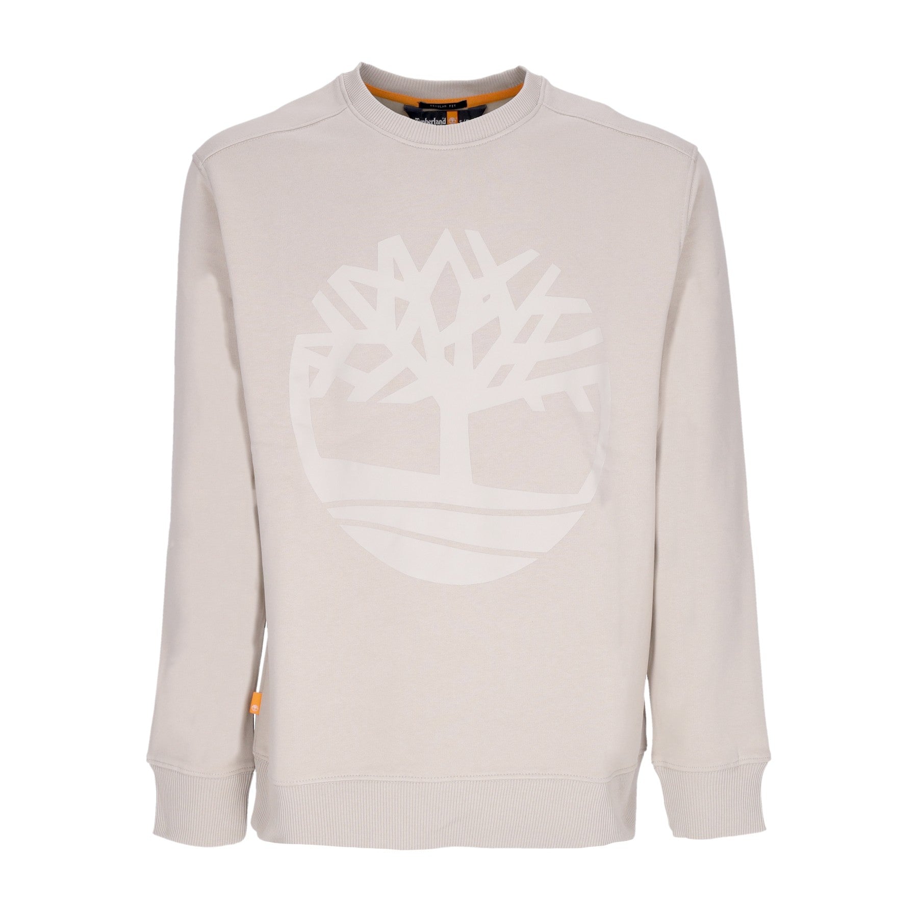 Timberland, Felpa Girocollo Uomo Core Logo Crewneck Brushback, Island Fossil