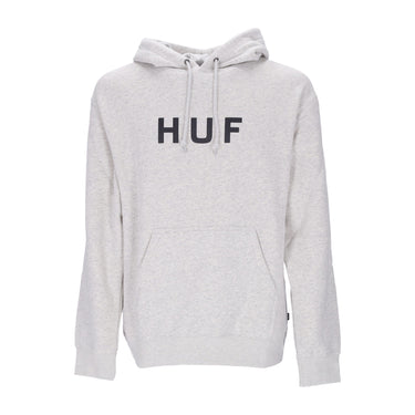 Huf, Felpa Cappuccio Uomo Essentials Og Logo P/o Hoodie, Athletic Heather