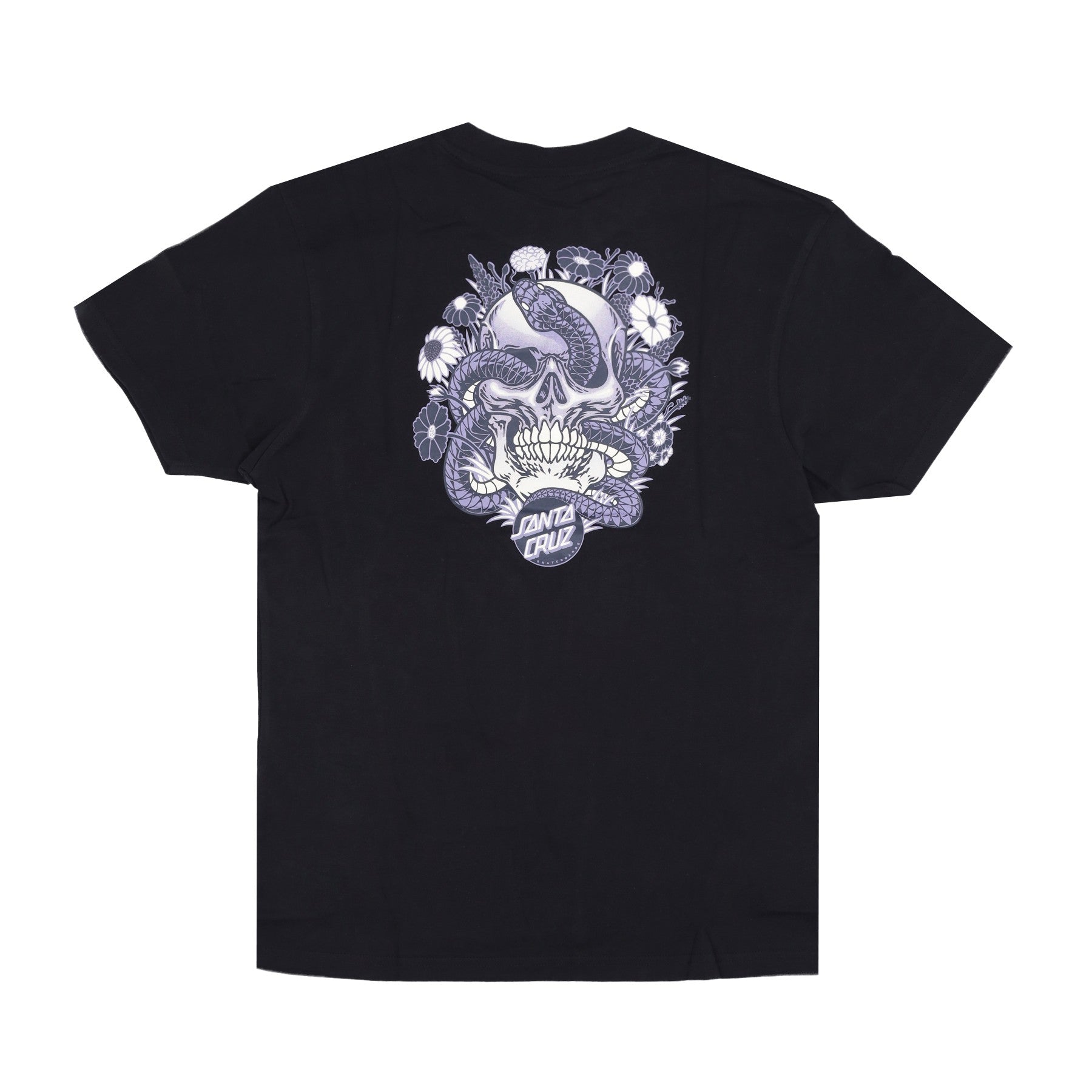 Men's Botanic Skull Tee Black T-Shirt