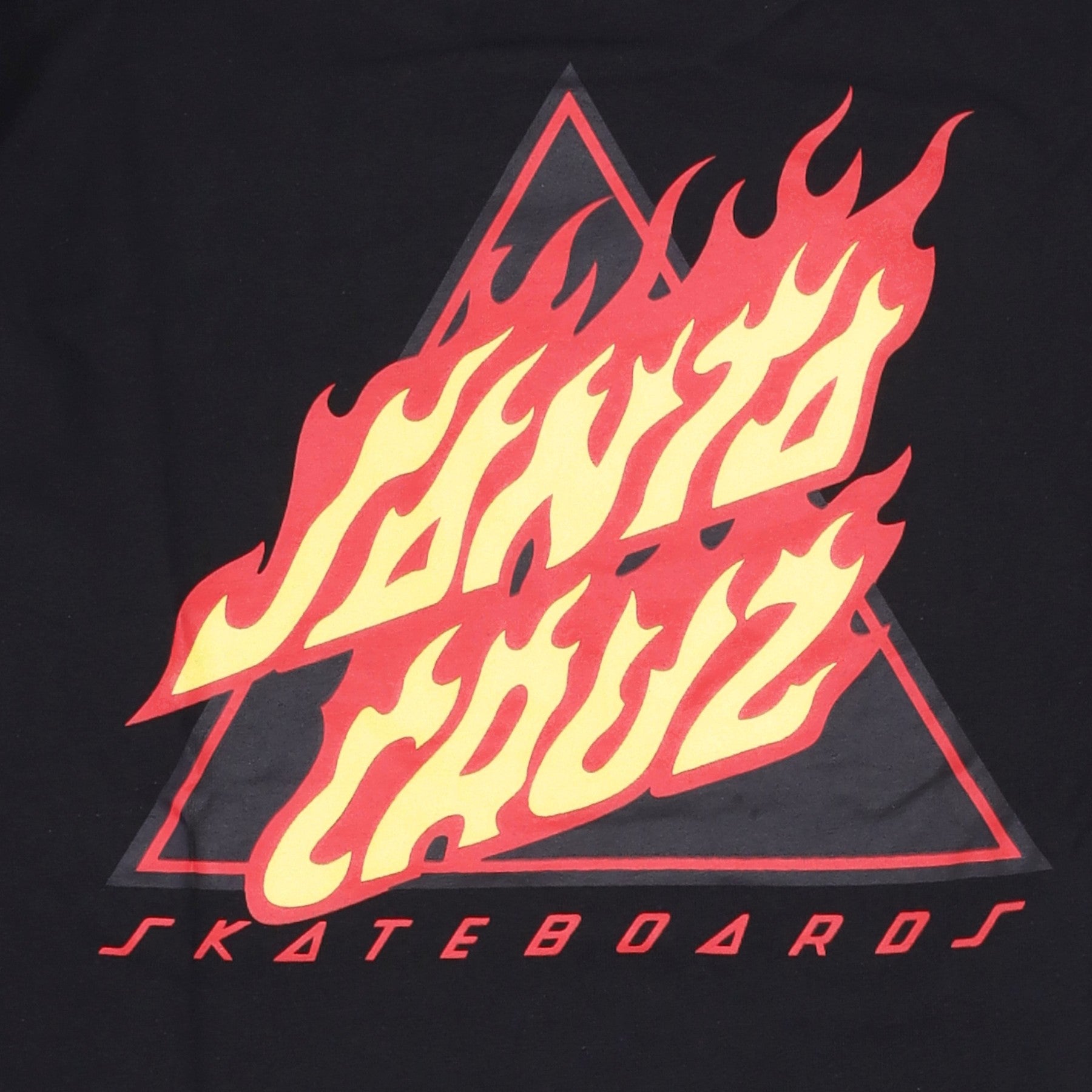 Santa Cruz, Maglietta Manica Lunga Uomo Flamed Not A Dot L/s Tee, 