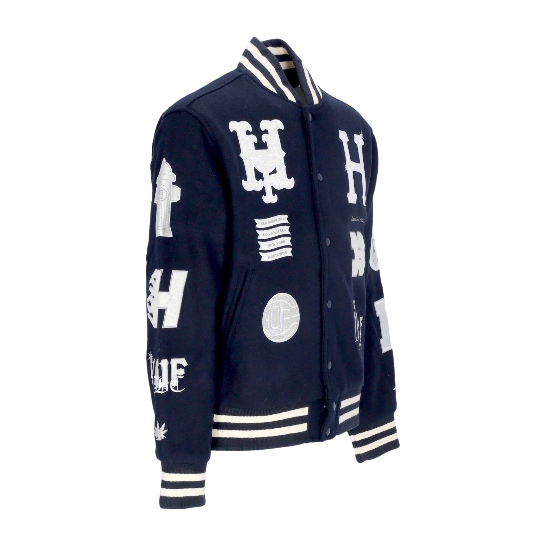 Huf, Giubbotto College Uomo 20 Year Classic H Varsity Jacket, 