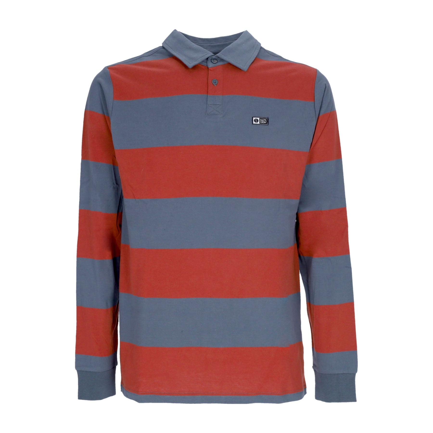 Salty Crew, Polo Manica Lunga Uomo Diver Down L/s Polo, Dark Slate