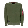 Alpha Industries, Felpa Girocollo Uomo Teddy Sweater, Sage Green