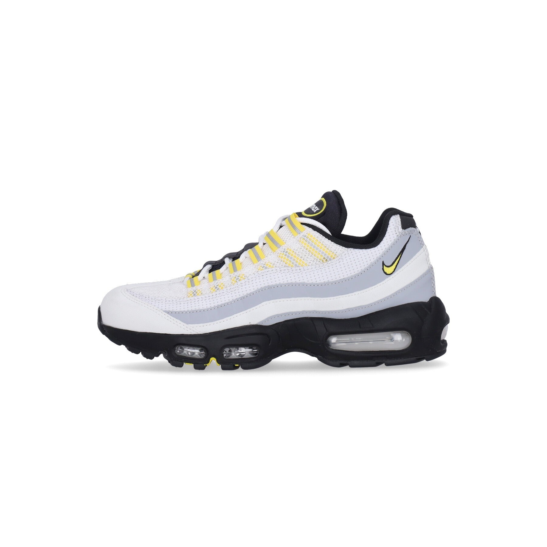 Nike, Scarpa Bassa Uomo Air Max 95, White/tour Yellow/black/wolf Grey