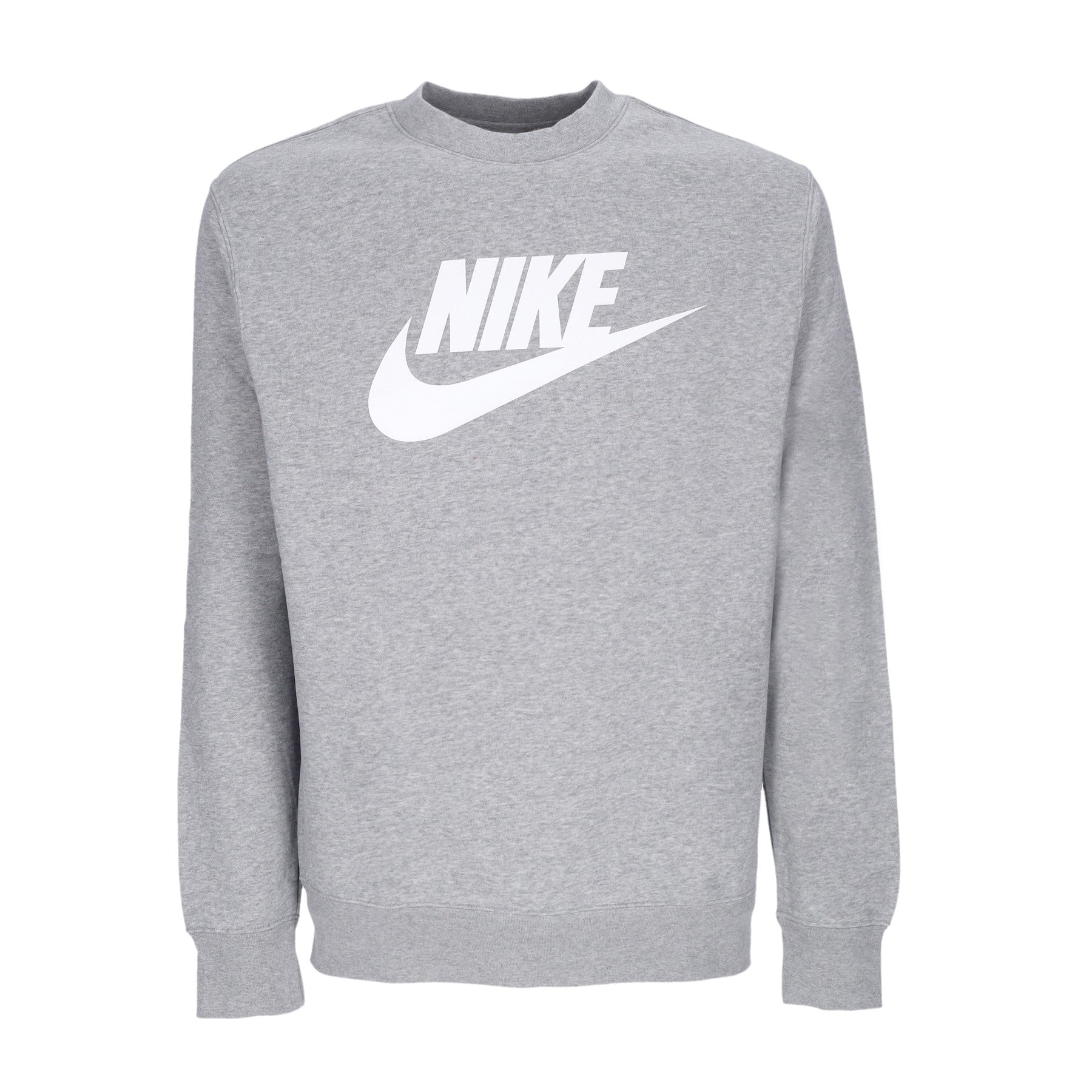 Nike, Felpa Girocollo Uomo Sportswear Club Bb Graphic Crew, Dk Grey Heather