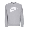 Nike, Felpa Girocollo Uomo Sportswear Club Bb Graphic Crew, Dk Grey Heather