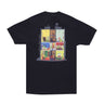 Huf, Maglietta Uomo At Home Tee, Black