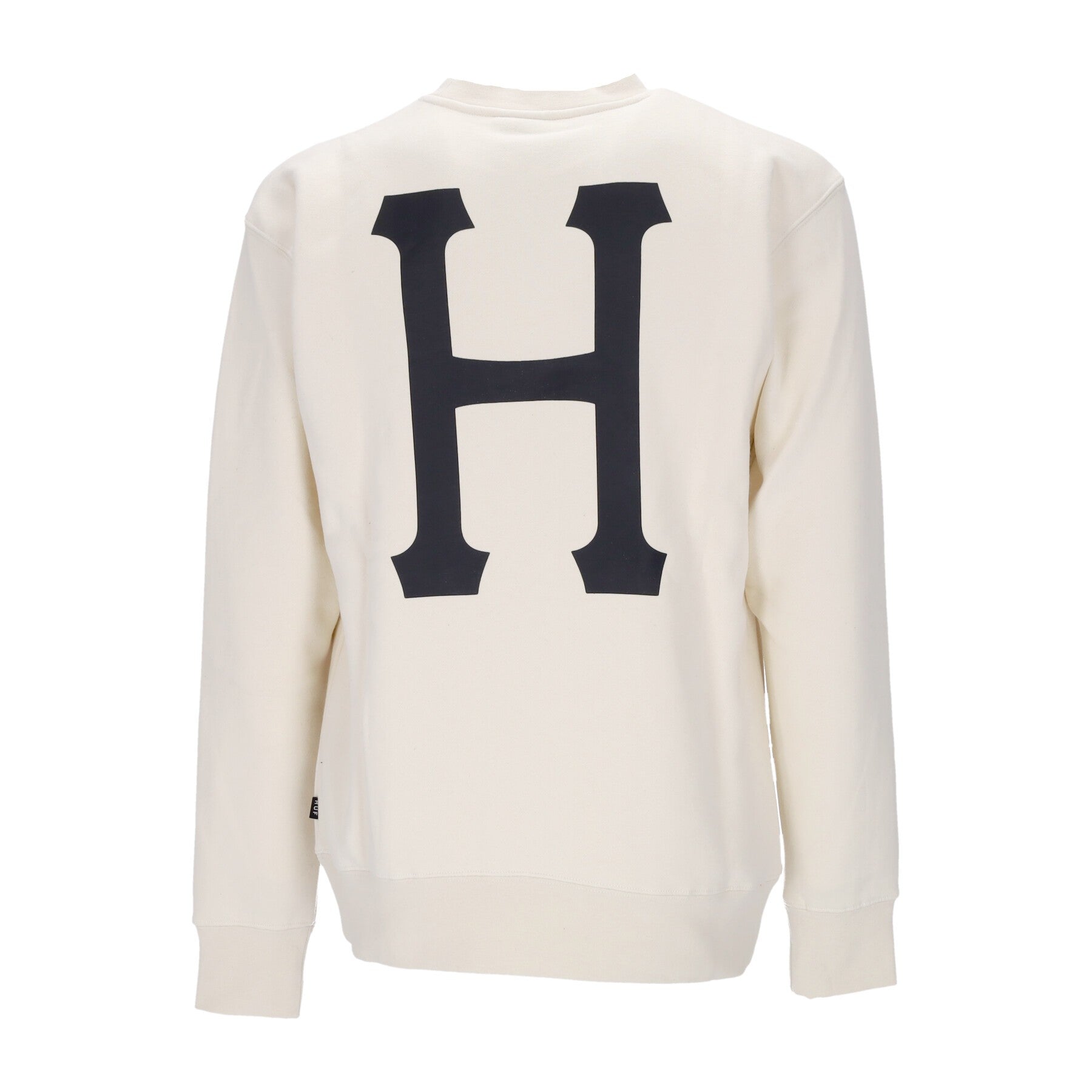 Huf, Felpa Girocollo Uomo Essentials Classic H Crew, Natural