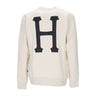 Huf, Felpa Girocollo Uomo Essentials Classic H Crew, Natural
