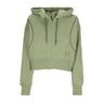 Nike, Felpa Cappuccio Zip Donna Sportswear Air Fleece Full-zip Hoodie, Alligator/medium Olive/medium Olive
