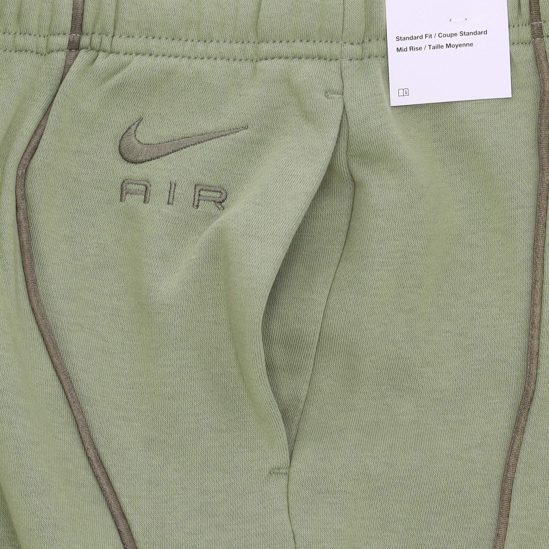 Nike, Pantalone Tuta Felpato Donna Sportswear Air Fleece Mid-rise Joggers, 