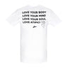 Atipici, Maglietta Uomo Follow Your Art Love Your Body Tee, White