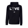 Atipici, Felpa Cappuccio Uomo Follow Your Art Love Hoodie, Black