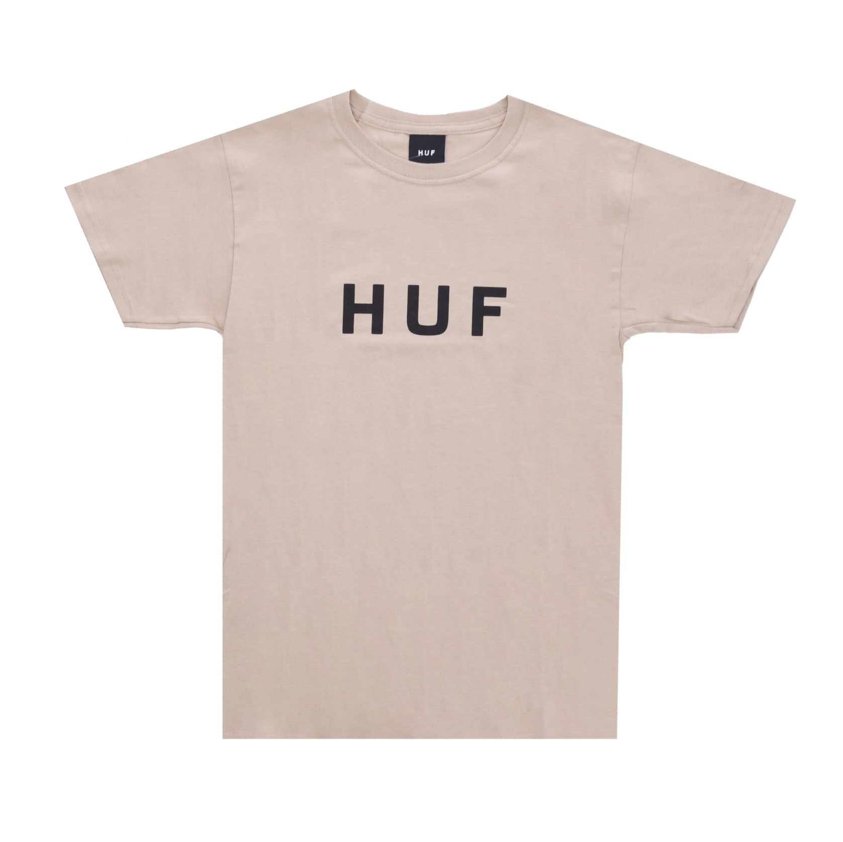 Huf, Maglietta Uomo Essentials Og Logo Tee, Sand