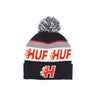 Huf, Cappello Pom Pom Uomo Enforcer Pom Beanie, Black