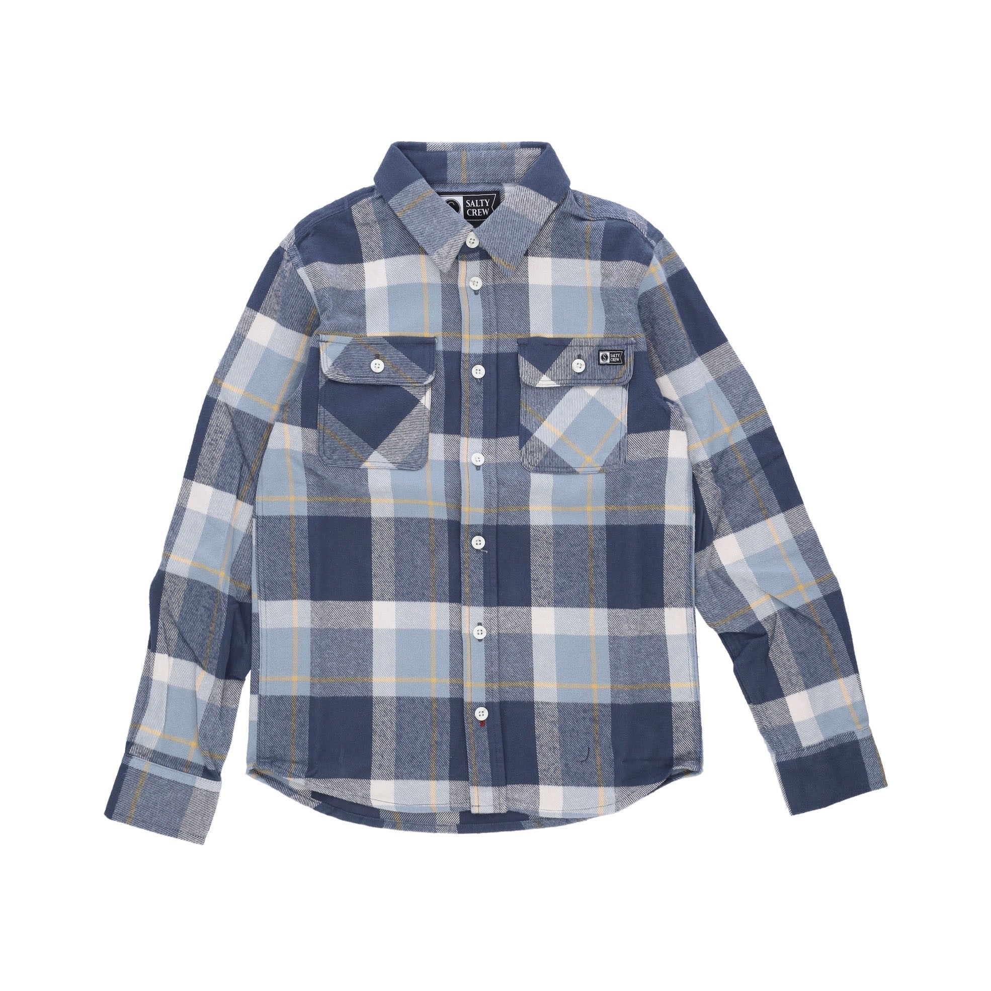Salty Crew, Camicia Manica Lunga Ragazzo Dawn Patrol Boys L/s Flannel, Dark Slate