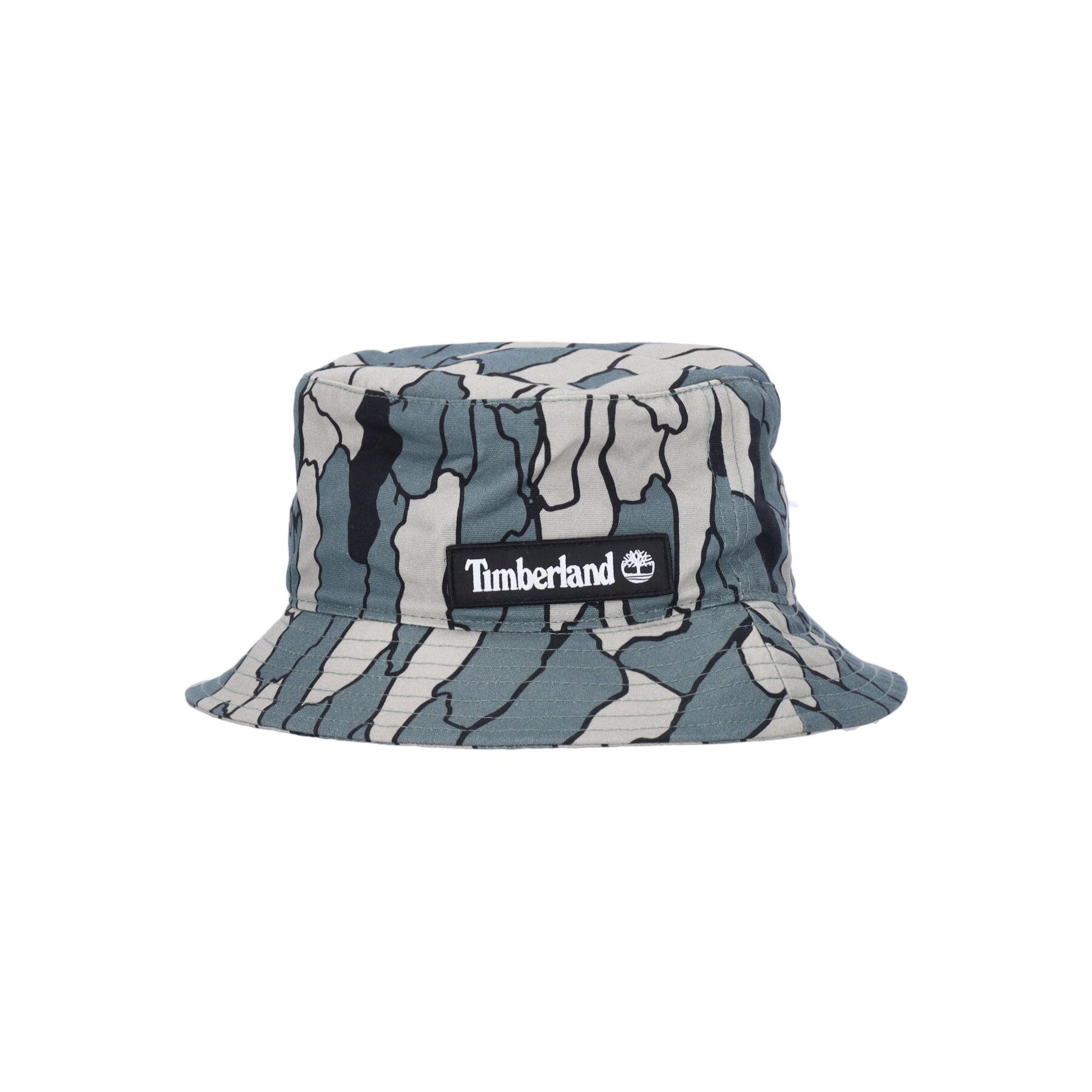 Timberland, Cappello Da Pescatore Uomo Bark Camo Bucket Hat, Balsam Green