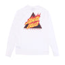 Santa Cruz, Maglietta Manica Lunga Uomo Flamed Not A Dot L/s Tee, White