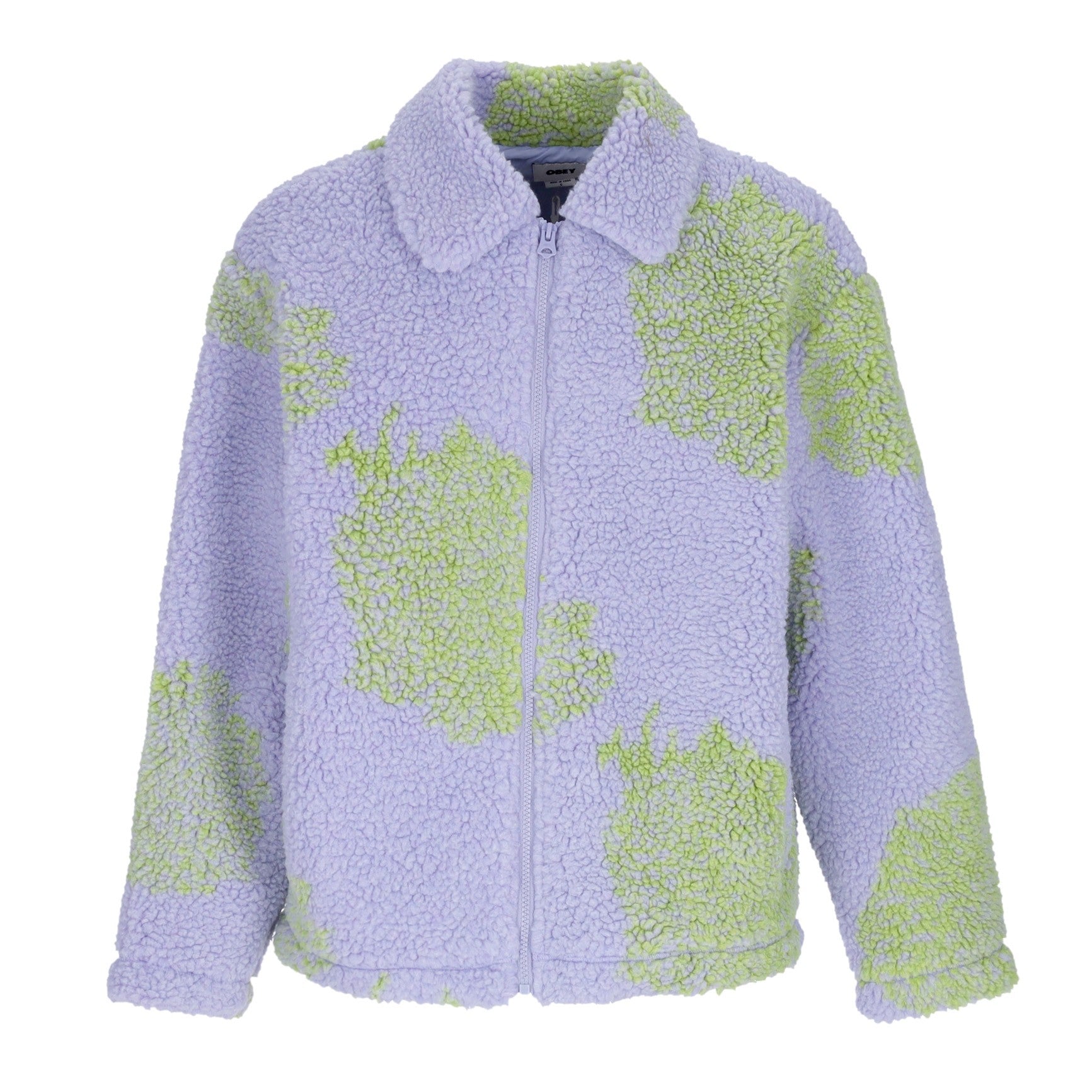 Obey, Orsetto Donna Bistro Sherpa Jacket, Digital Violet Multi