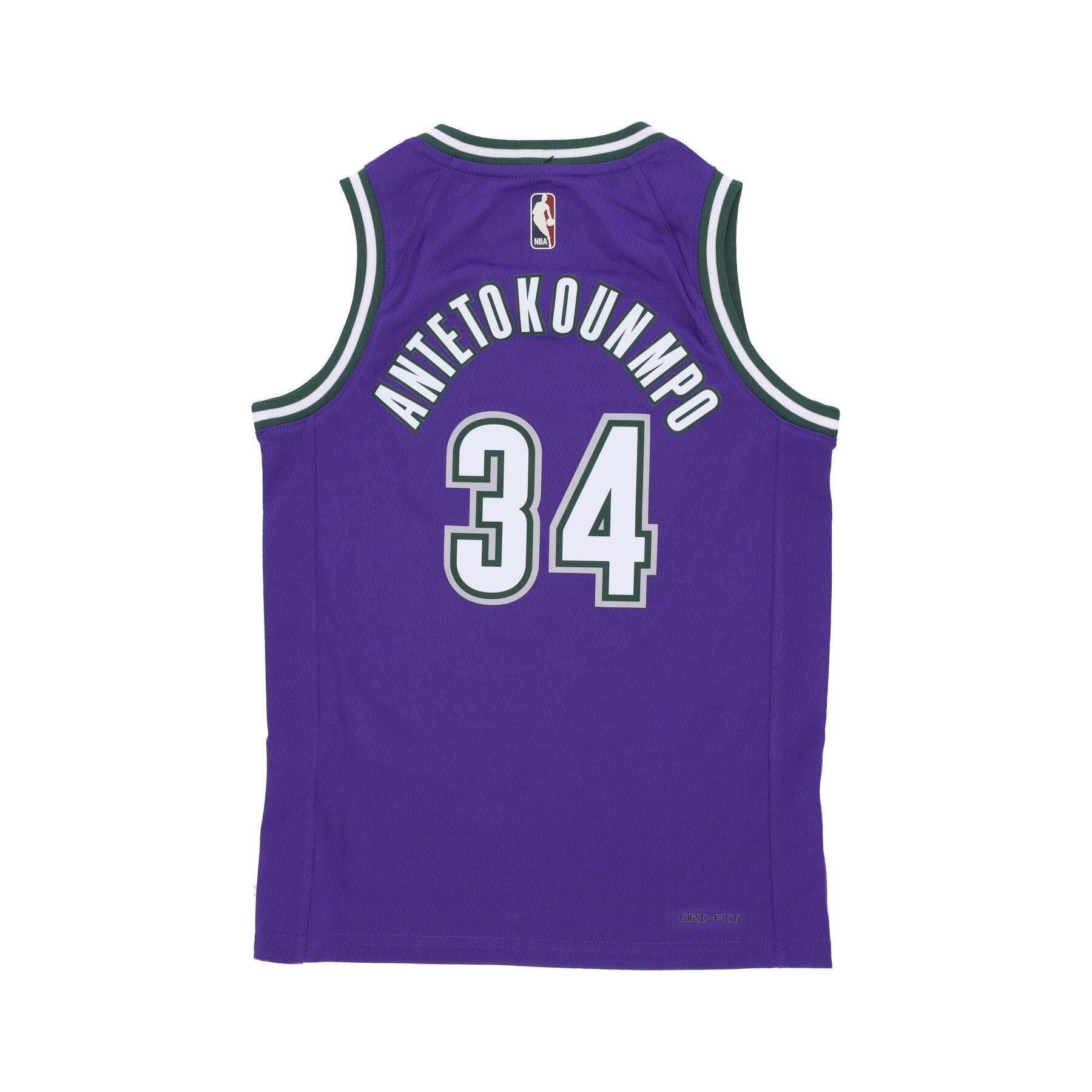 Nike Nba, Canotta Basket Ragazzo Nba Hardwood Classics Swingman Jersey No 34 Giannis Antetokounmpo Milbuc, 