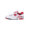 New Balance, Scarpa Bassa Uomo 550, White/red