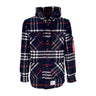 Alpha Industries, Camicia Manica Lunga Cappuccio Uomo 45 P Hooded, Rep. Blue